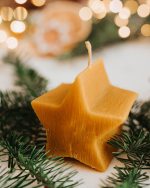 Świeca z wosku pszczelego - gwiazdka