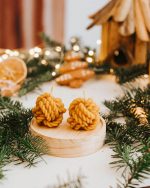 Świeca z wosku pszczelego - włóczka