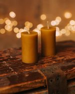 Świeca z wosku pszczelego - Walec mały