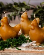 Świeca z wosku pszczelego - Kwoka