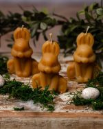 Świeca z wosku pszczelego - Królik Duży