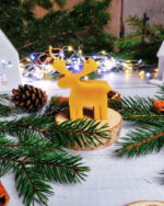 Świeca z wosku pszczelego - Renifer